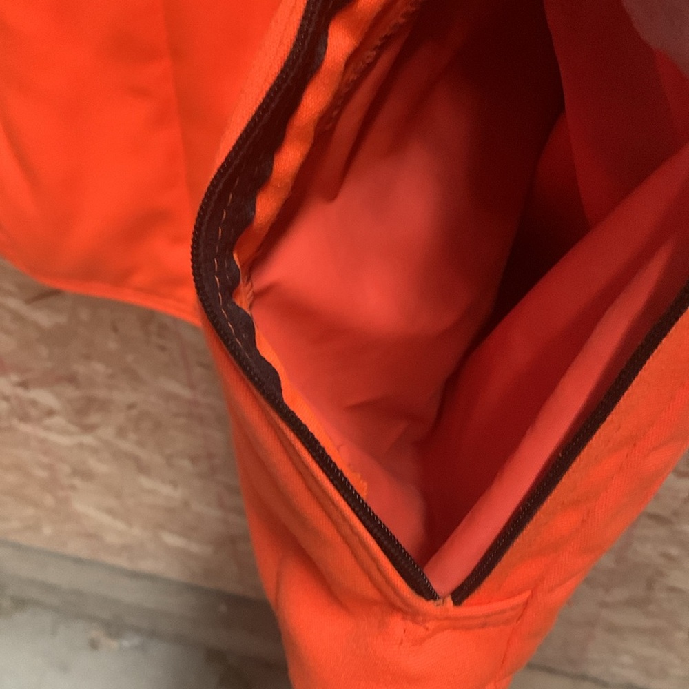 Bright Orange Jacket With Multiple Pockets - image 6